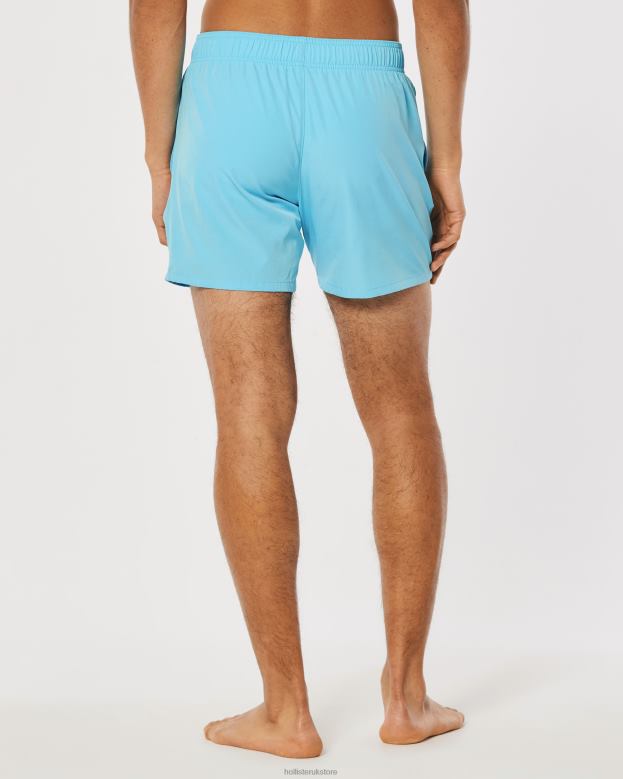 Bottoms Hollister Men Guard Swim Trunks 5\\ 488201126 Turquoise